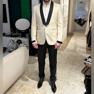 Men's Black formal Tuxedo pants / trousers Dolce & Gabbana size 48